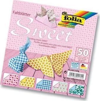 Folia Origami Kağıdı 15x15 cm. 5 Desen 50 Yaprak Sweet