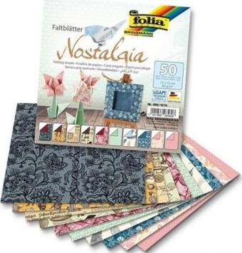 Folia Origami Kağıdı Nostalgia 15x15 cm 50 Adet 496/1515