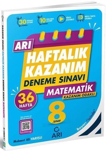 8. Sınıf Matematik Haftalık Kazanım Denemeleri Arı Yayıncılık - Arı