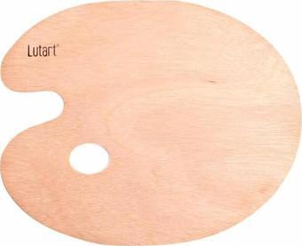 Lutart Oval Ahşap Palet 24x30 cm