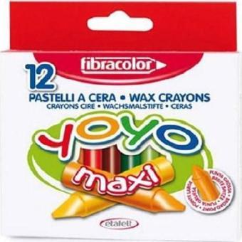 Fibracolor Yoyo Maxi Boy Mumlu Pastel Kalem 12 Renk