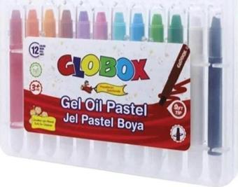 Globox Jel Pastel Boya Çevirmeli PP Kutu 12 Renk