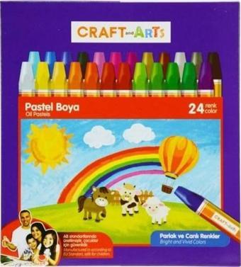 Craft and Arts Pastel Boya Karton Kutu 24 Renk