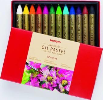 Mungyo Aquarelle Oil Pastel Extra Soft Sulu Pastel Boya 12 Renk