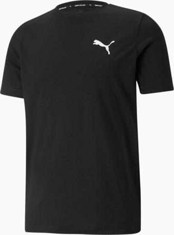 Puma ACTIVE Small Logo Tee Black Erkek T-Shirt