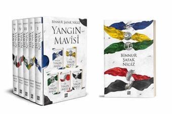 Yangın Mavisi Seti - 5 Kitap Takım - Binnur Şafak Nigiz - Dokuz Yayınları