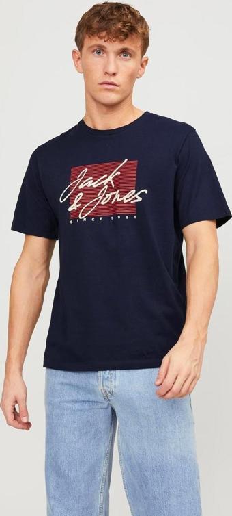 Jack & Jones Jjzuri Tee Ss Crew Neck Ln Erkek T-Shirt