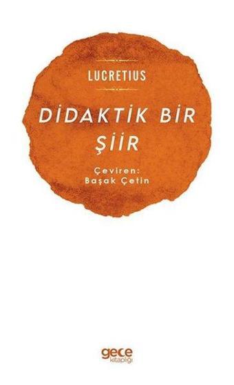 Didaktik Bir Şiir - Lucretius  - Gece Kitaplığı