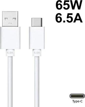 Oppo Vooc Type-c Uyumlu Şarj Ve Data Kablosu 65w 6.5a Realme Superdart