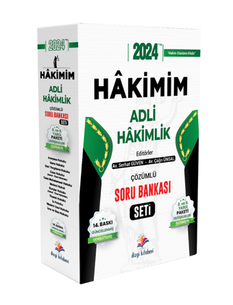 Dizgi Kitap 2024 Hakimim Adli Hakimlik Soru Bankası Seti 14. Baskı - Dizgi Kitap Yayınları