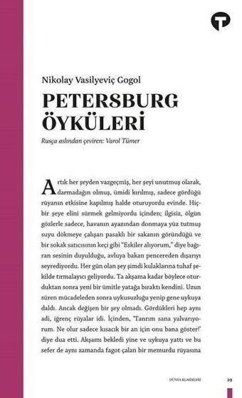 Petersburg Öyküleri - Nikolay Vasilyeviç Gogol - Turkuvaz Kitap