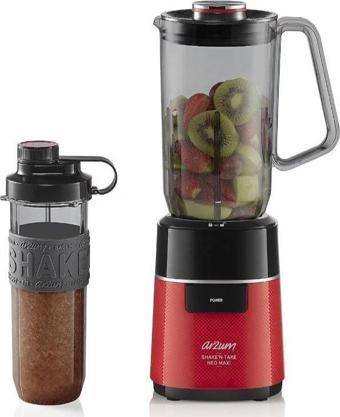  Arzum AR1174-K Shake'N Take Neo Maxi Kırmızı Kişisel Sürahi Blender
