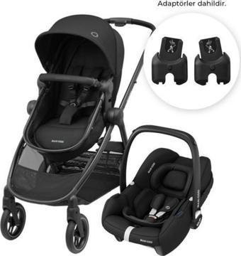 Maxi-Cosi Zelia3-CabrioFix I-Size Çift Yönlü Seyahat Sistem Bebek Arabası Essential Black