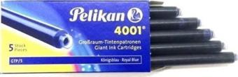 Pelikan 4001 Uzun Mürekkep Kartuşu 5'li Kutu MAVİ