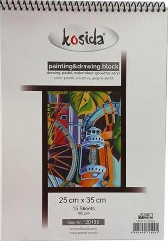 Ponart Kosida Resim Defteri Dokulu 25x35 cm 180 gr 15 yp