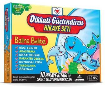 Dikkati Güçlendiren Hikaye Seti-Balina Baliba Kutulu Set- 6-9 Yaş - 10 Kitap Takım - Osman Abalı - Adeda Yayıncılık