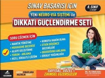 Yeni Neuro-Via Sistemi İle Dikkati Güçlendirme Seti 8.Sınıf 14 Yaş - Osman Abalı - Adeda Yayıncılık