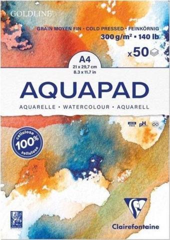 Clairefontaine Goldline Aquapad Suluboya Blok 300 gr 50 yp A4