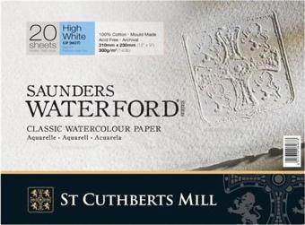 St Cuthberts Mill Saunders Waterford Suluboya Blok Cold Pres High White 300 gr 310x230mm 20 yp