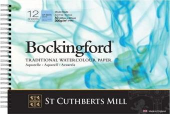 St Cuthberts Mill Bockingford Spiralli Suluboya Defteri Cold Pres 300 gr 297x420mm (A3) 12 yp