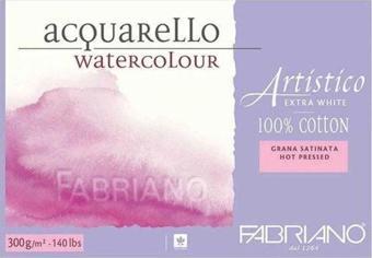 Fabriano Artistico Extra White Suluboya Blok 300 gr. 18x26 cm. 20 yp. Sıcak Basım