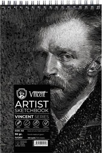 Vincent Artist Sketchbook Ivory 90 gr A5 100 Sayfa