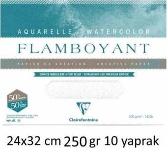 Clairefontaine Flamboyant Suluboya Blok 24x32 cm 250 gr 10 Yaprak