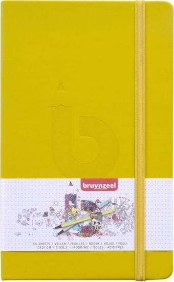 Bruynzeel Bullet Journal Noktalı Defter Sert Kapak 140 gr 13x21 cm 64 yp SARI