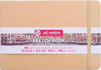 Talens Art Creation Sketchbook Sert Kapak Eskiz Defteri 140 gr 21x14,8 cm 80 yp KRAFT