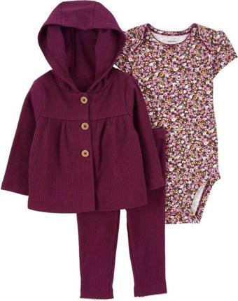 Carter's Layette Kız Bebek 3'lü Hırkalı Set