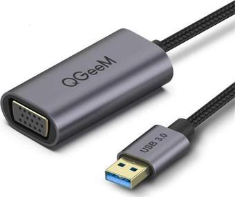 Qgeem QG-UA07 Usb To VGA Dönüştürücü