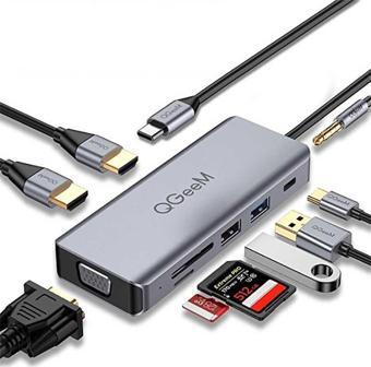 Qgeem QG-UH09 9 in 1 Usb Hub