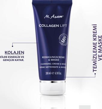 M.Asam Collagen Lift Yüz Temizleme Kremi ve Maske 200 ml