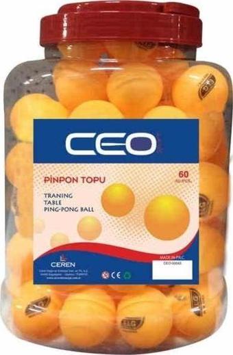 Ceo Sport Pinpon Topu 60'lı Kavanoz Turuncu