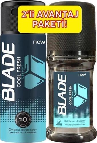 Blade Deodorant Cool Fresh 150 Ml + Roll On 50 Ml