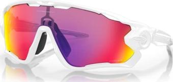 Oakley Jawbreaker Bisiklet Güneş Gözlüğü Polished White Prizm Road