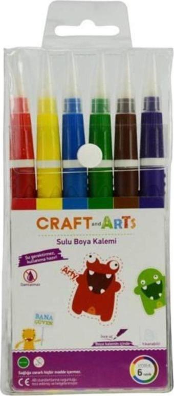 Craft and Arts Sulu Boya Kalemi 6 Renk