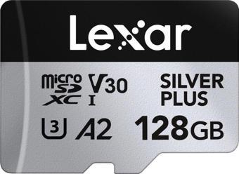 Lexar 128GB Silver Plus 205mb 4K V30 UHSI Micro SD Hafıza Kartı