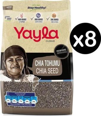 Yayla 500 gr Gurme Chia Tohumu 8 Adet