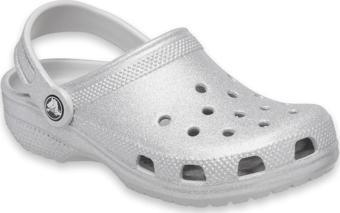 Crocs 206993 Classic Glitter Clog K Gümüş Çocuk Terlik