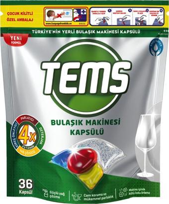 Tems Bulaşık Makinesi Tableti 36'lı