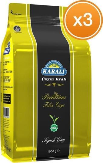 Karali Çay Karali Premium Filiz Çay 1000 gr X 3 Paket