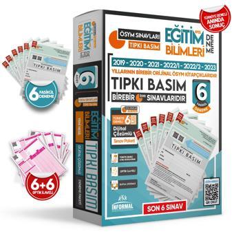 2024 EĞİTİM BİLİMLERİ ÖSYM Tıpkı Basım Çıkmış Soru Türkiye Geneli Dijital Çözümlü 6LI PAKET DENEME - İnformal Yayınları