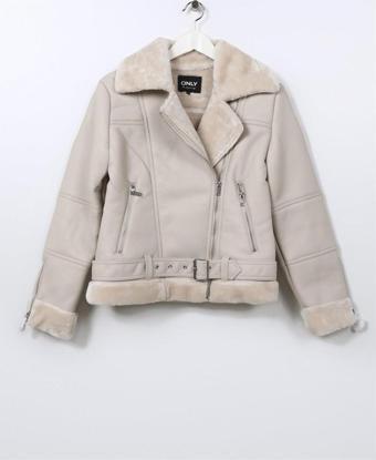Only Onlagnete Faux Leather  Biker JKT OTW Kadın Mont