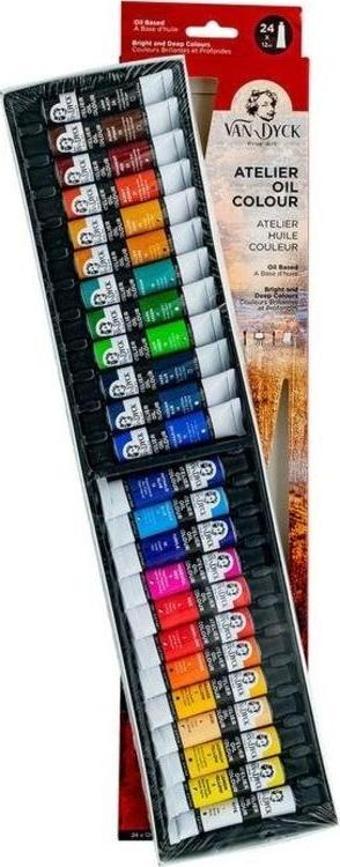 Van Dyck Atelier Yağlı Boya 24 Renk x 12 ml Set