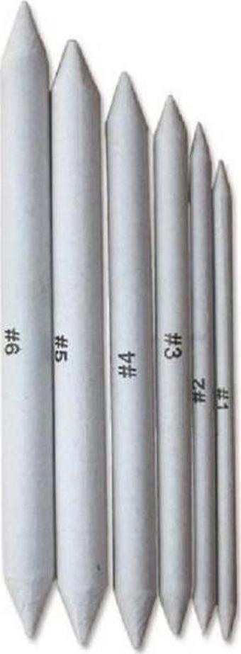 Art & Art Toz Pastel Dağıtıcı Kağıt Kalem Seti (Paper Stump-Tortillion) 6'lı