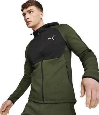 Puma EVOSTRIPE Full-Zip Hoodie DK Erkek Sweatshirt