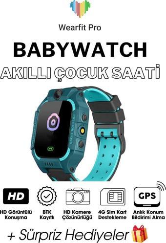 Wearfit Çocuk Akıllı Kol Saati Smart Watch Tft Ekran Gps Kamera Oyun Hesap Arama Btk Kayıtlı Yeşil