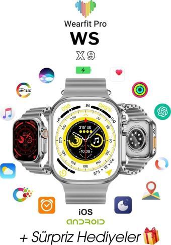 Wearfit Hello 3 + Akıllı Kol Saati Smart Watch Model:İnç 49 Mm Amoled Ekran (Gri)