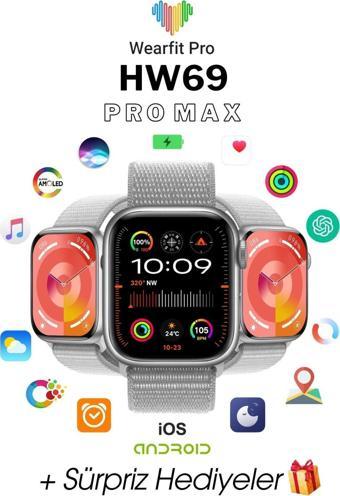 Wearfit Hw Ultra 2 Akıllı Kol Saati Smart Watch Model:İnç 49 Mm Amoled Ekran (Gri)